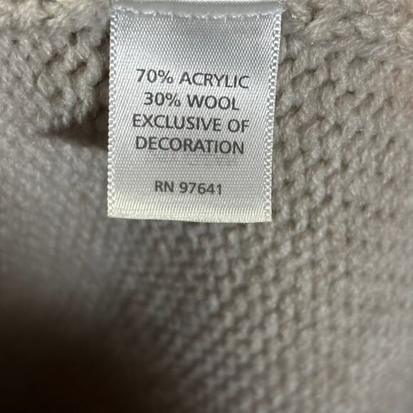 J.Jill Petite XS Embroidered Floral Wool Blend Cardigan Sweater Beige - Picture 3 of 10